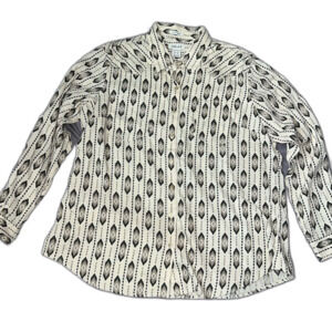 Ariat Women's Billie Jean Tribal Southwest Print Cream Button Down
